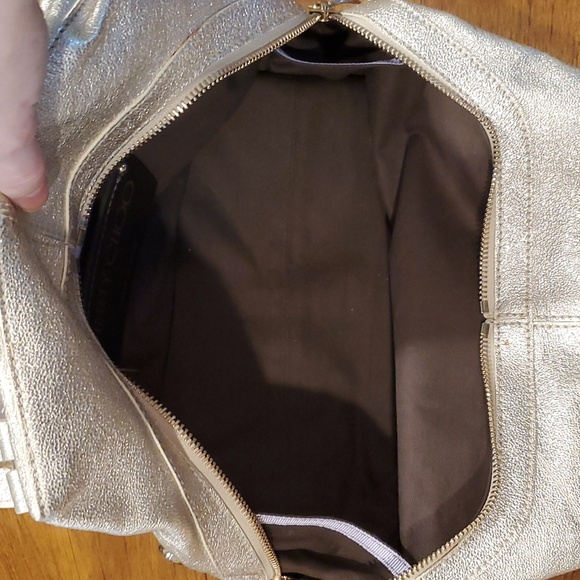 Jimmy Choo Metallic Silver Satchel - Picture 14 of 16